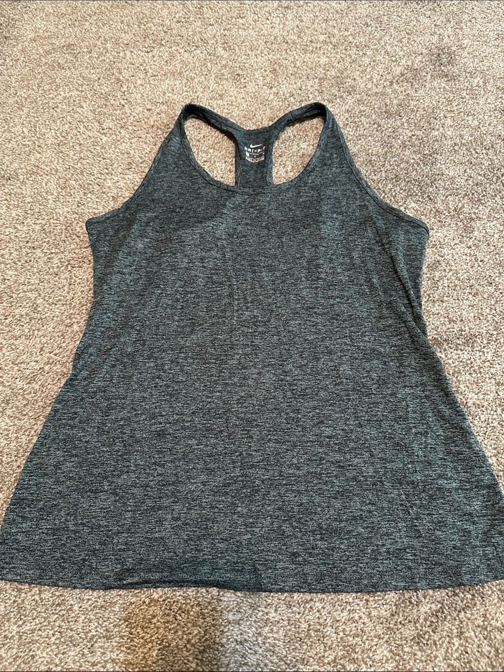Nike Women's Dark Gray Racerback Tank Top